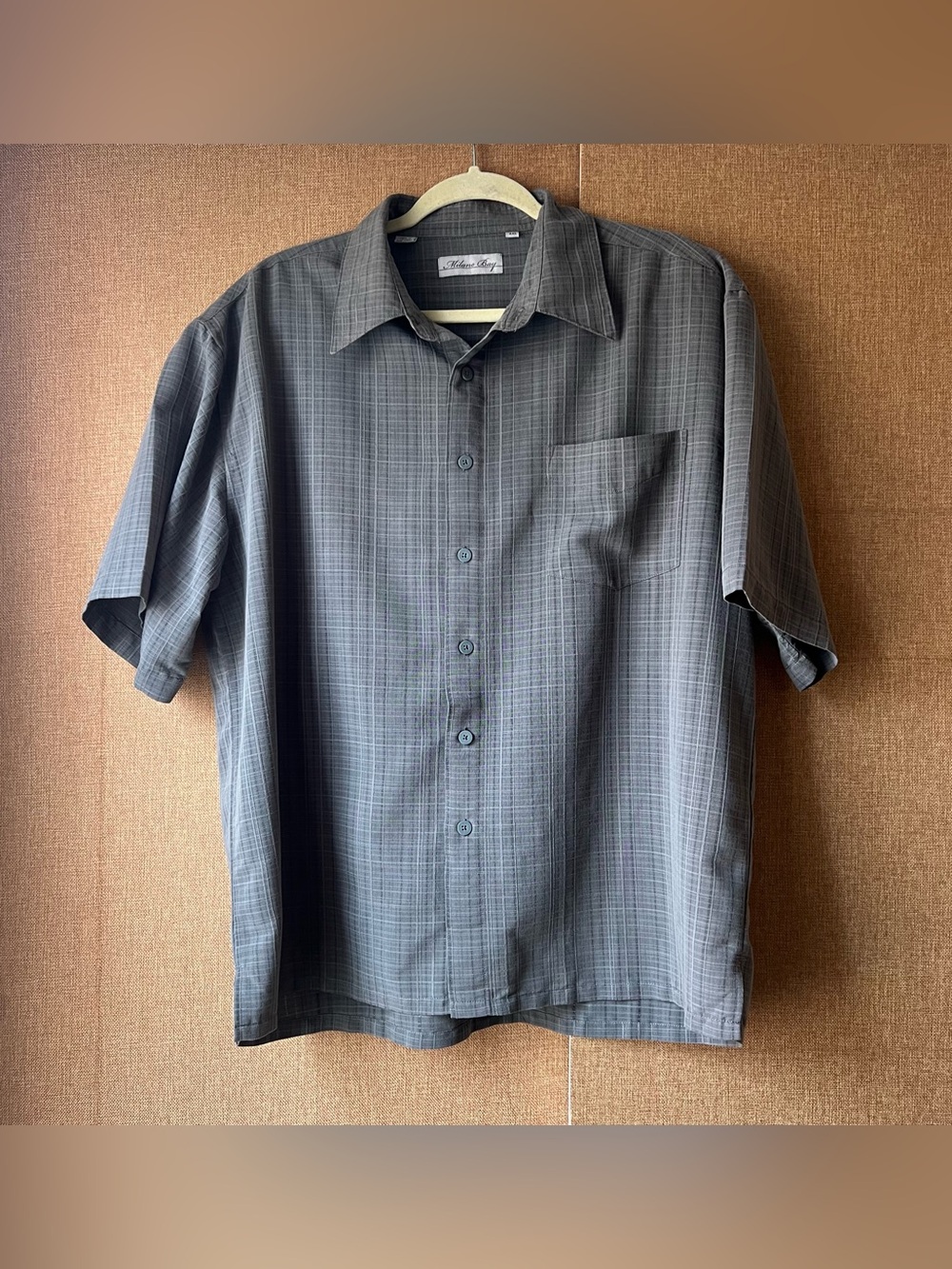 Milano Bay Greenish Grey Gray XXL Button Down Photos Event